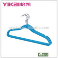 2015 Soft touch plastic hangers for shirt pants dress velvet flocking